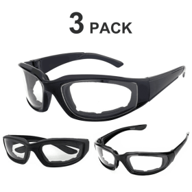 3 pairs Motorcycle Sports Biker Riding Glasses Wind Resistant Eye Protection Clear Sports Goggles Cycling Glasses Sunglasses