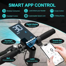 15.5mph Speed, 22-25 Miles Range! The Perfect 350W Electric Scooter for Commuting & School