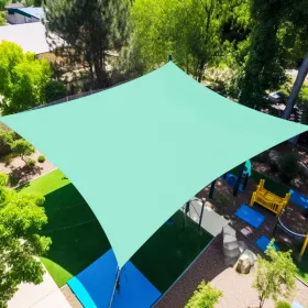 12'X16' Turquoise HDPE sunshade sail (Option: defaulttitle)
